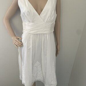 Trina Turk Off White Knee Length Dress